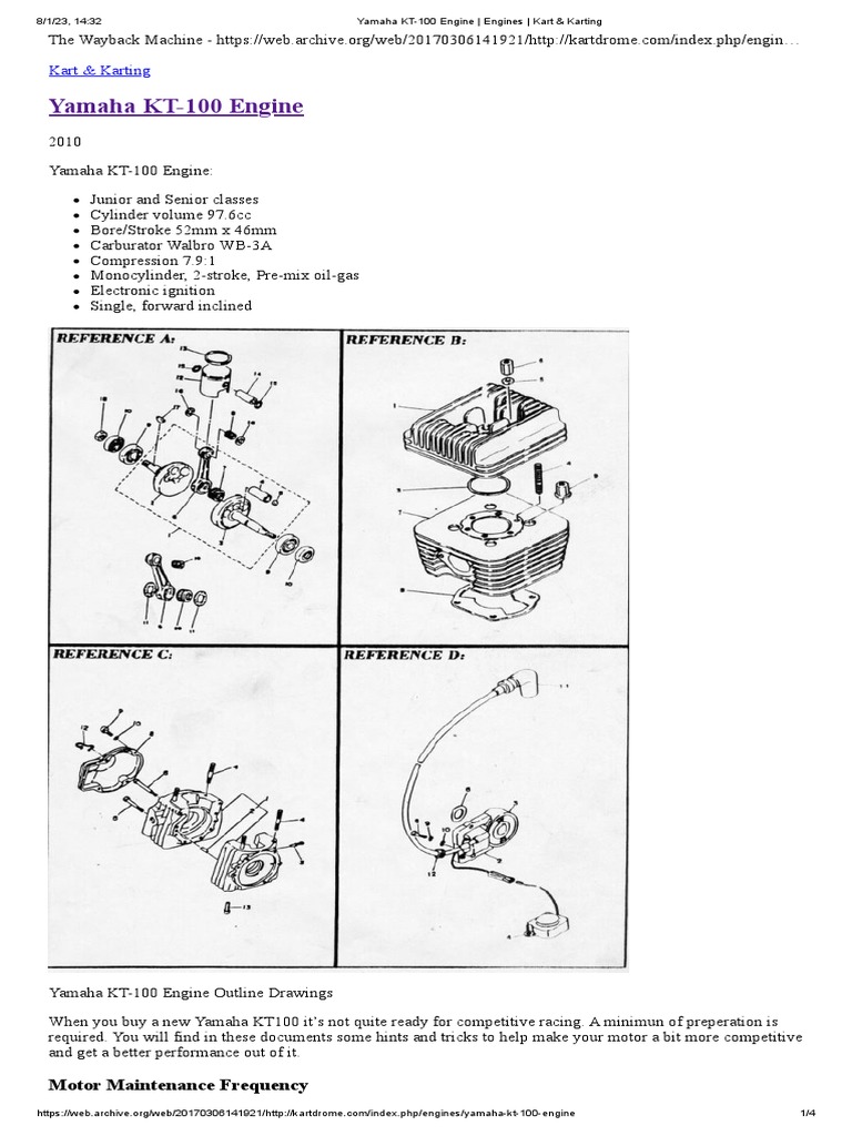 Yamaha KT100 Engine _ Engines _ Kart & Karting PDF