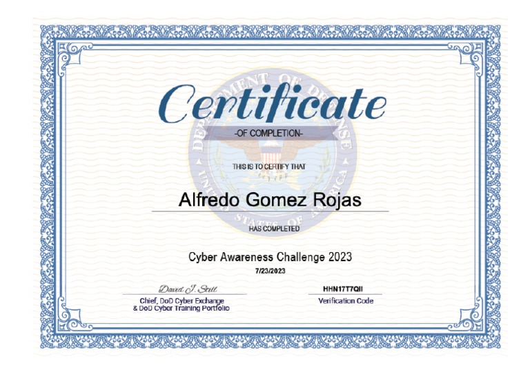 Cyber Awareness Army Course