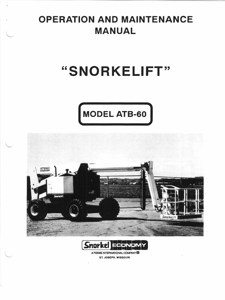 Snorkel ATB60 operation manual PDF