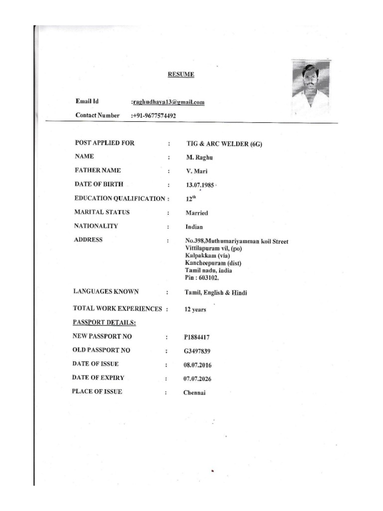 Raghu Resume PDF | PDF
