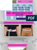 ACTIV PRODUCTIVA Cinturón Sencillo Tejido Macramé - 230615 - 101141