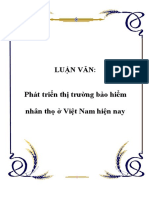 Phát triển thị trường bảo hiểm nhân thọ ở Việt Nam hiện nay: Luận Văn