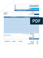 Formato Nota Debito PDF