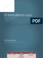 El Formalismo Ruso