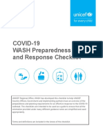 COVID 19 WASH Preparedness and Response Checklist