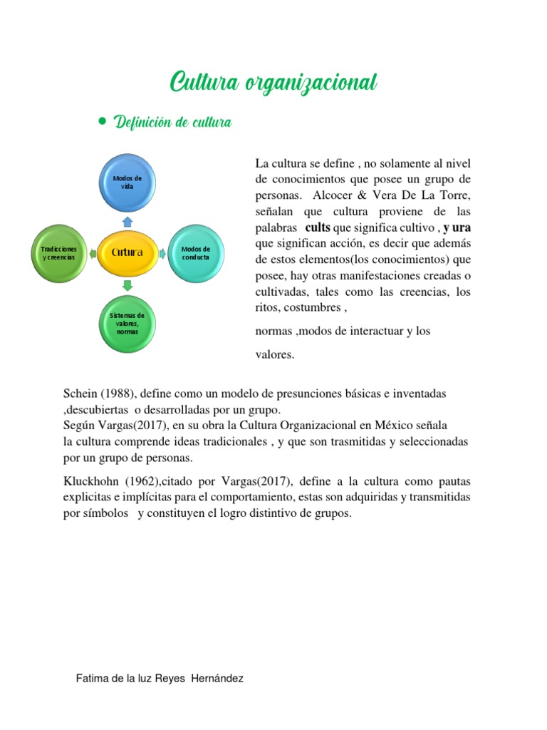 Cultura Organizacional y su Impacto | PDF