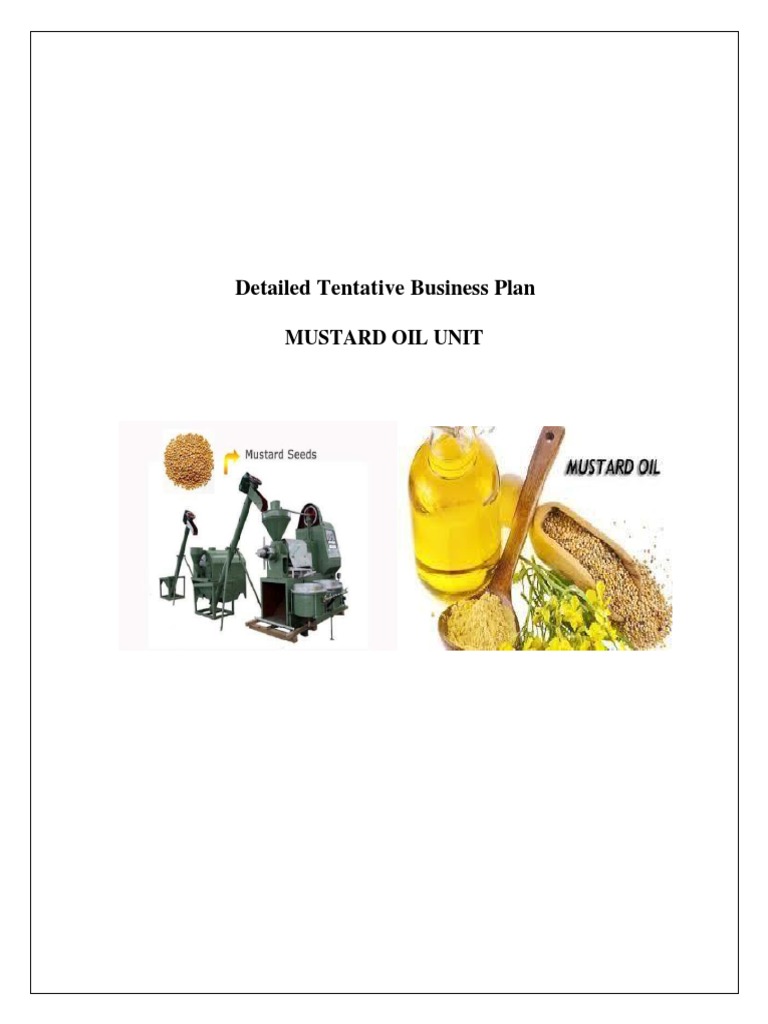 mustard oil business plan pdf