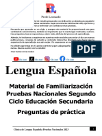 Clínica Pruebas Nacionales Lengua Española 2023 Profe Leonardo