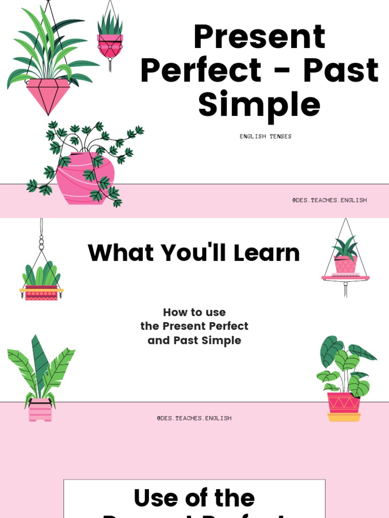 Present Perfect vs Past Simple Guide | PDF | English Language | Linguistics