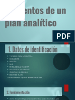 Elementos de Un Plan Analitico