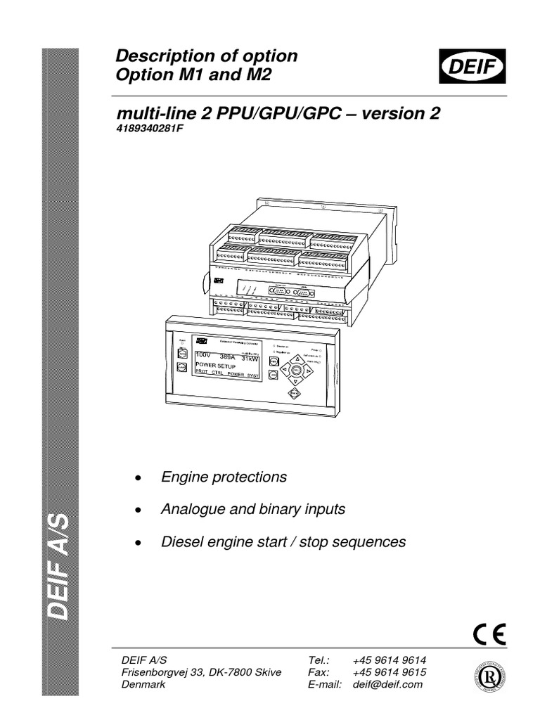 Description of Option Option M1 and M2 | PDF | Relay | Logic Gate