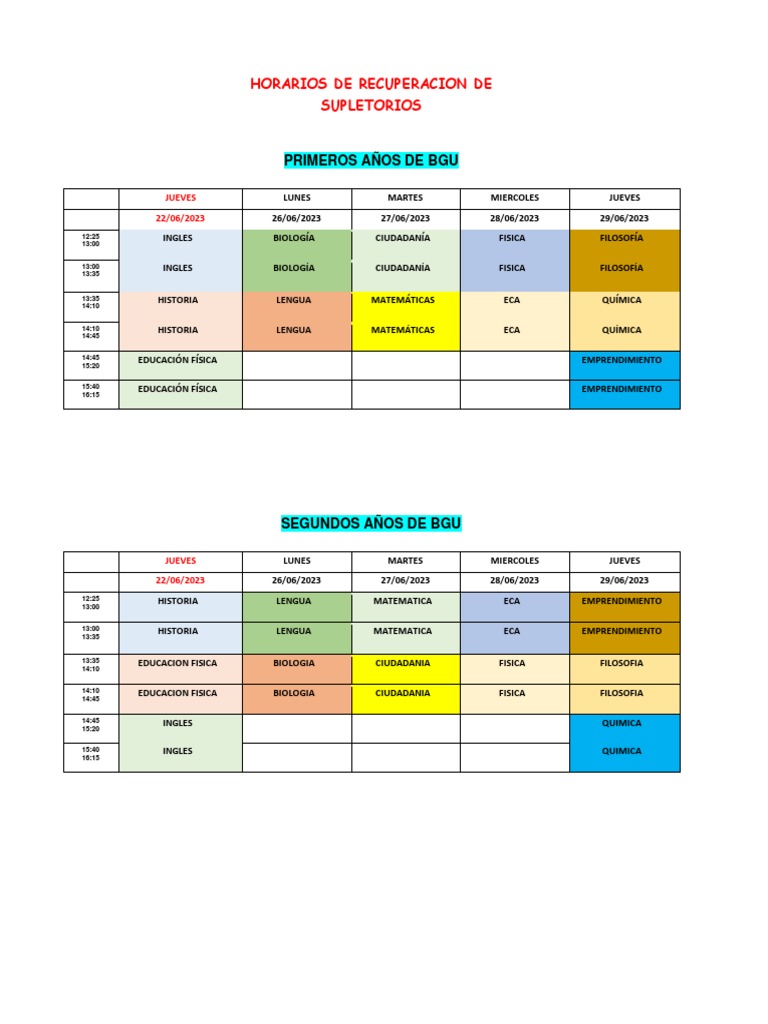 BACHILLERATO | PDF | Estudios de idiomas extranjeros