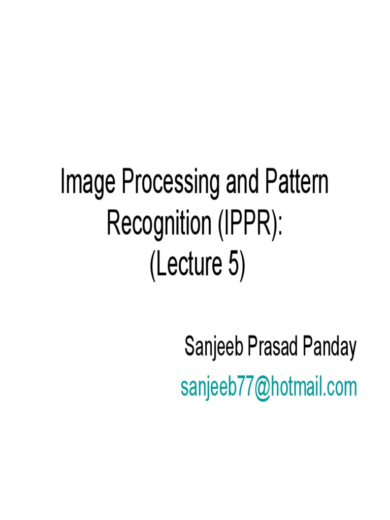Image Processing Chapter 6 | PDF