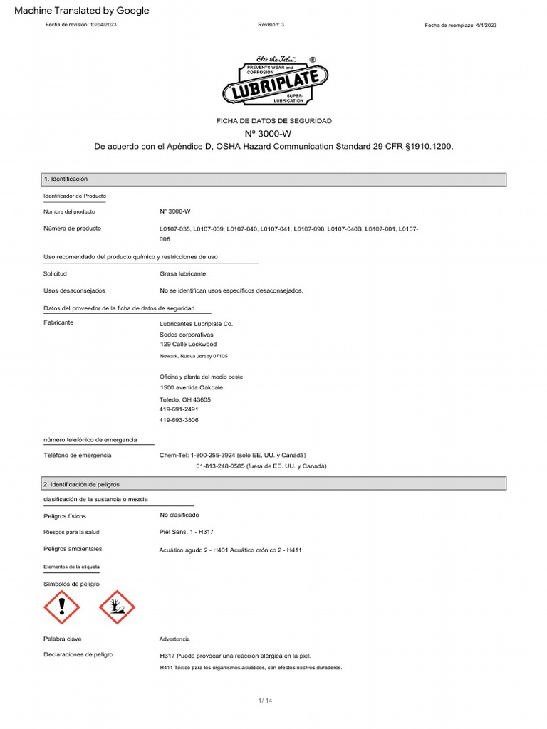 Hazard Communication Standard 1910.1200