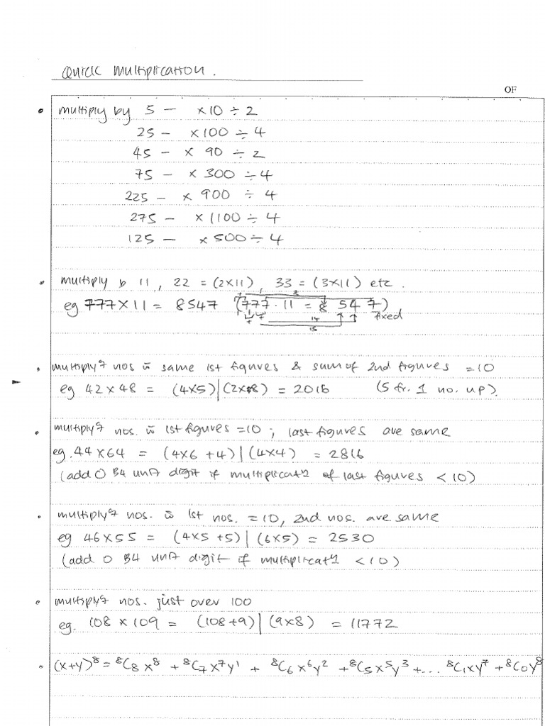 Quantitative - GMAT Math Shortcuts | PDF