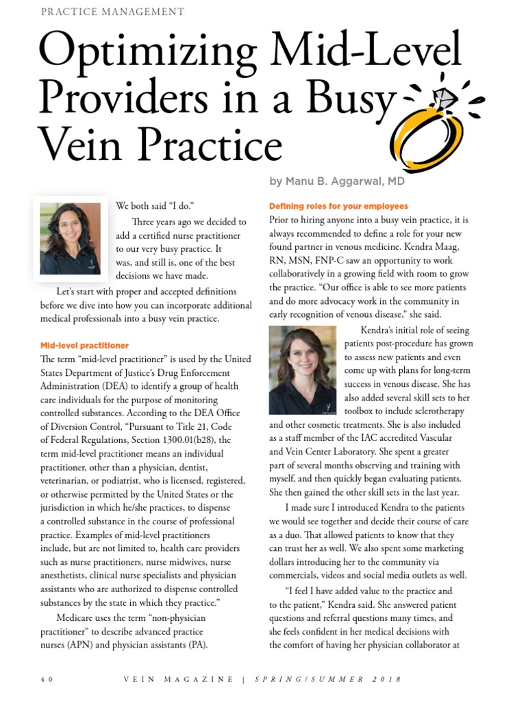 Optimizing Mid-Level Providers in Vein Care | PDF