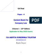 Volume 1 - Content Book - Company Law (Sample Pages)