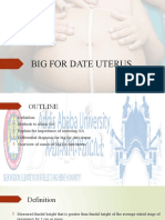 Big For Date Uterus - Seminar