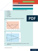 Coordinate Geometry and Linear Graph Review - Additional Textbook Practise