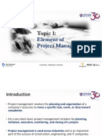 Topic1-Element of Project Management