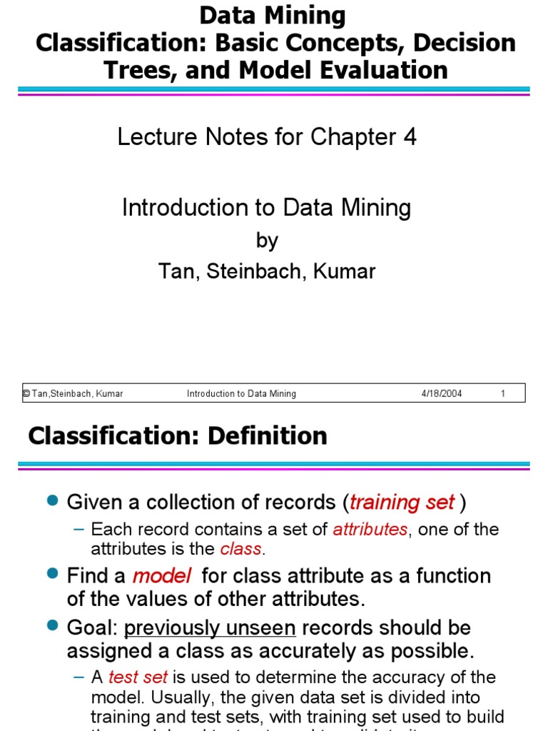 Chap4 Basic Classification | PDF