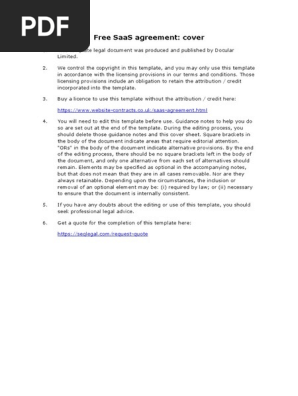 free-saas-agreement