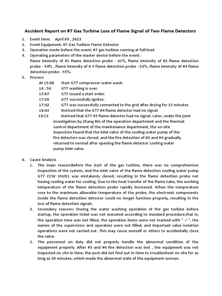 7 GT Loss of Flame Accident Report 20230412 PDF
