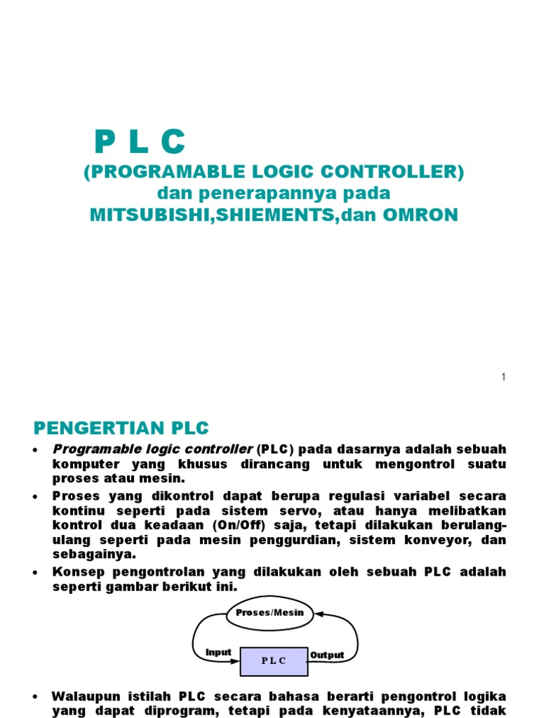 Programable Logic Controller | PDF