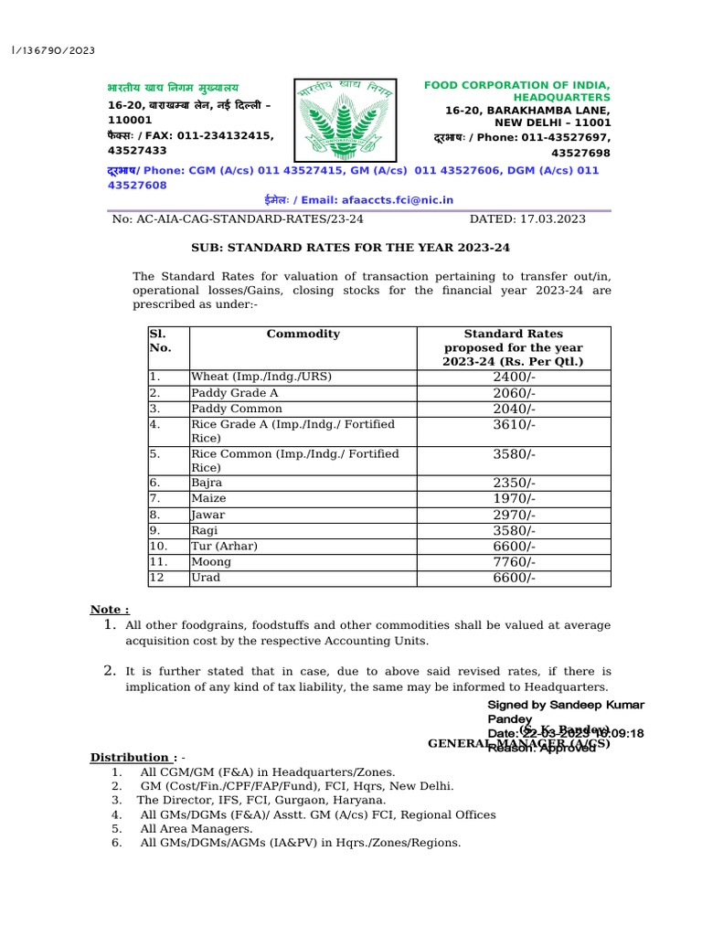 Standard rate circular 2023 24 pdf