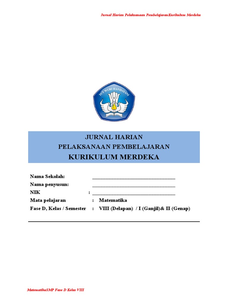 Contoh Jurnal Membaca Kelas 5 SD Kurikulum Merdeka