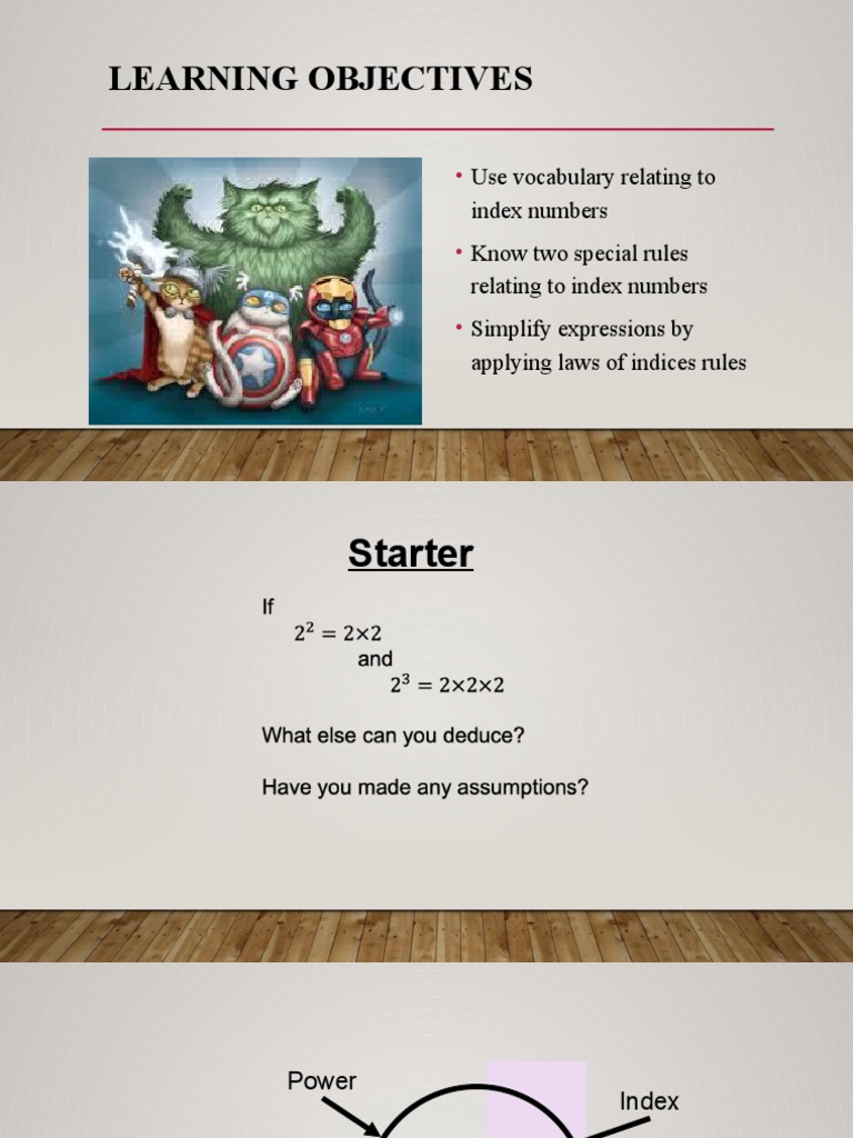 W3 Lesson 6 Law of Indices PDF