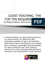 Good Teaching