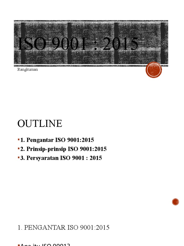 Panduan Dasar ISO 9001:2015 | PDF