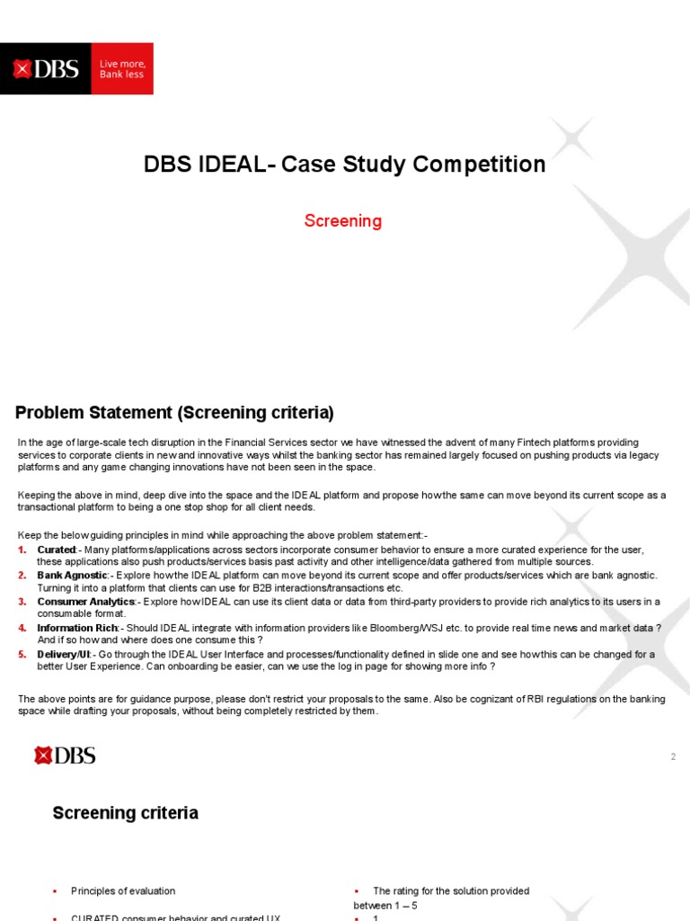 Dbs Ideal Cut Off Time
