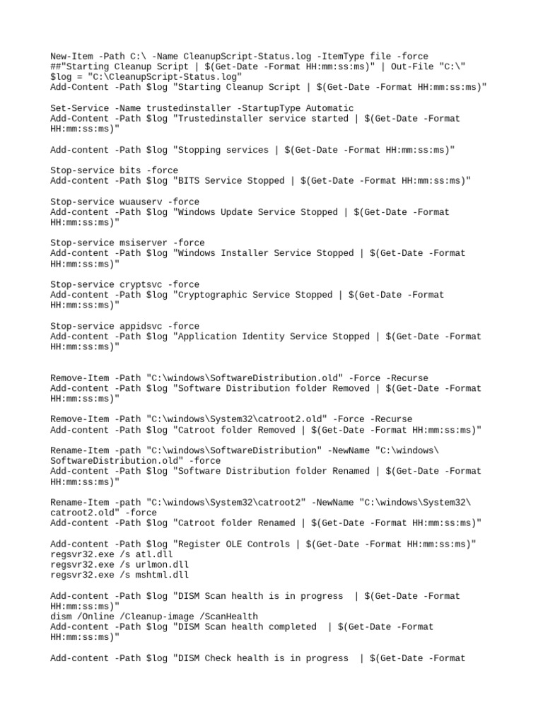 Microsoft Cleanup Software
