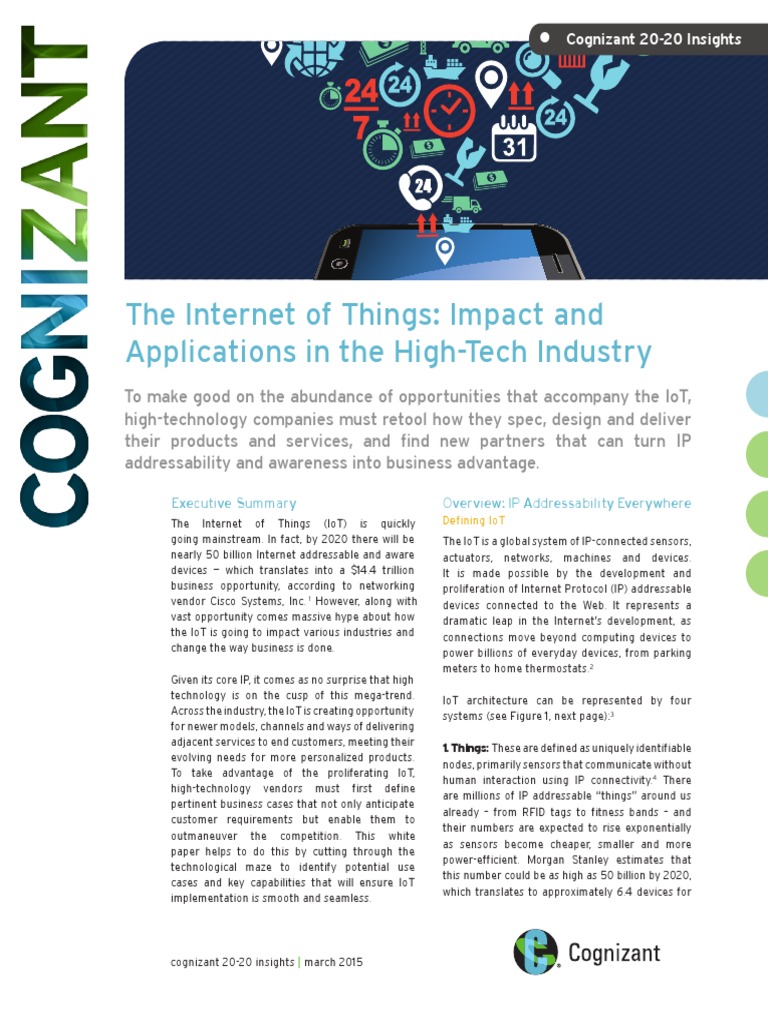 IoT Opportunities for High-Tech Firms | PDF | Internet Of Things ...