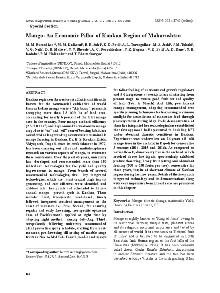 Five Key Technologies for Mango Farming | PDF | Agriculture | Mango