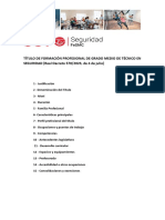 TÍTULO DE FORMACIÓN PROFESIONAL DE GRADO MEDIO DE TÉCNICO EN SEGURIDAD (Real Decreto 570/2023, de 4 de Julio)