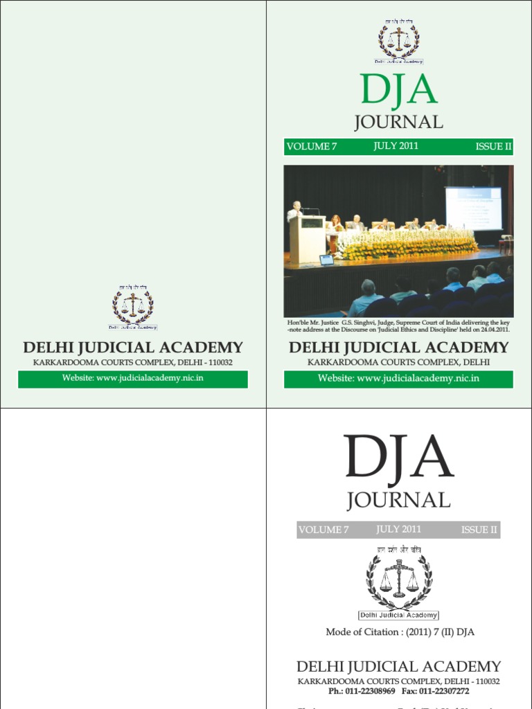 Final Journal Book 2011 II Issue (7-1-12) | PDF | Law