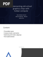 Implementing Low Level GPU Hans Kristian Munich 2019