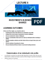 Lecture 5 - Investment in Shares and Bonds