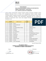 Pengumuman Kelulusan Angota PKD TTB Ok