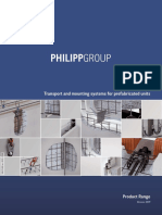 PHILIPP Product Range 2019 - Transport and Mounting Systems For Prefabricated Units