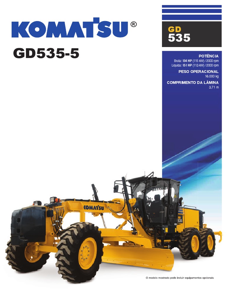 Prospecto GD535-5 (KPSS073101) | PDF | Motores | Engenharia Mecânica
