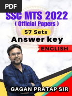 SSC Je 2024 English Answer Key Compilation - Byrm | PDF