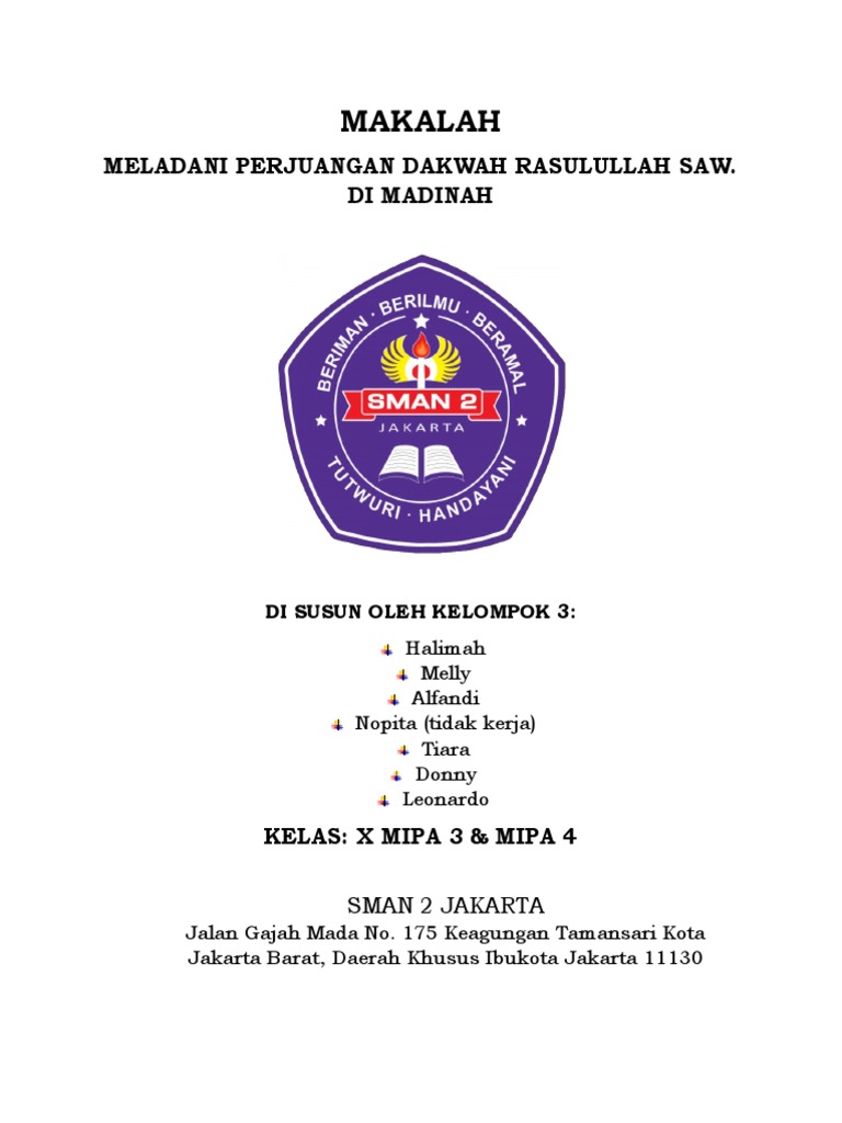 Meladani perjuangan dakwah rasulullah saw di madinah pdf