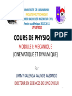 Cours de Physique i Mecanique Elements de Calc (1)