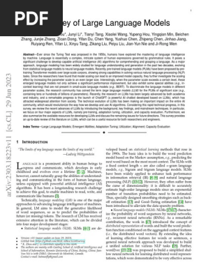 A Survey of Large Language Models | PDF