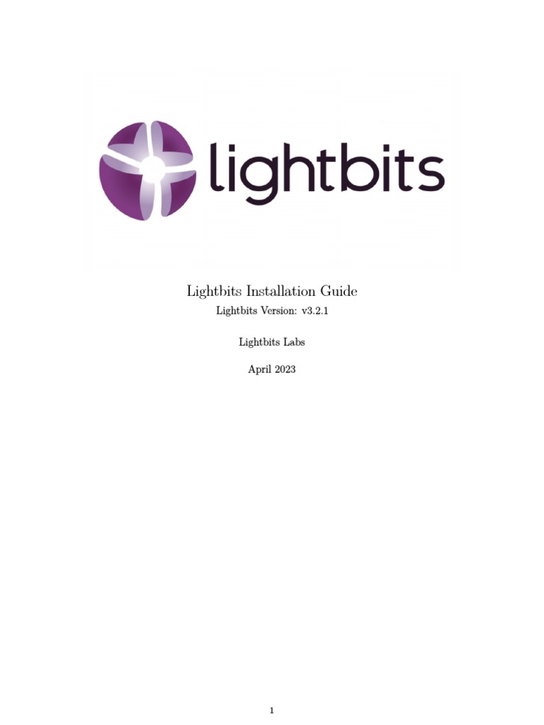 LightOS Install Guide V3 2 1 | PDF | Computer Cluster | Server (Computing)