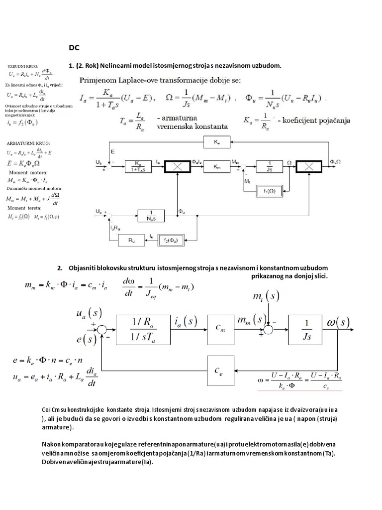 DC Motor Control and Dynamics Analysis | PDF | Teaching Methods ...